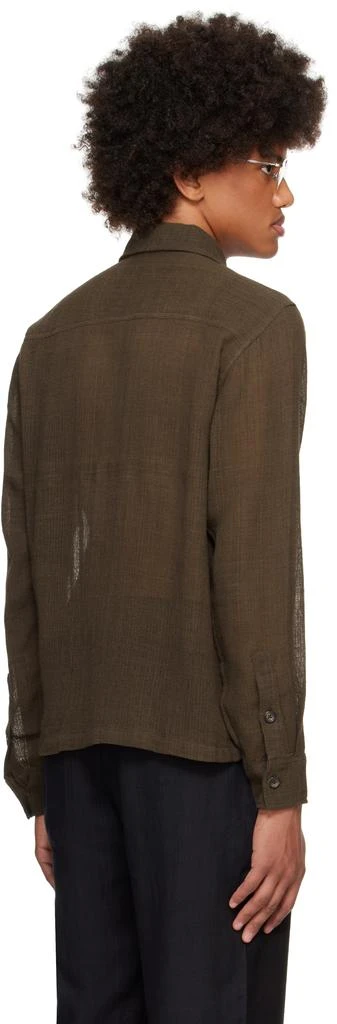 Kartik Research Brown Box Hand Embroidery Shirt 3