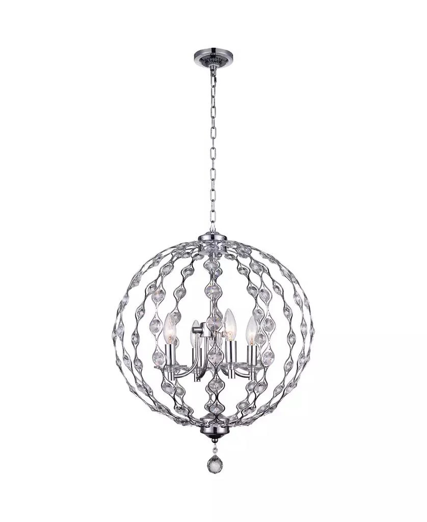 CWI Lighting Esia 4 Light Chandelier