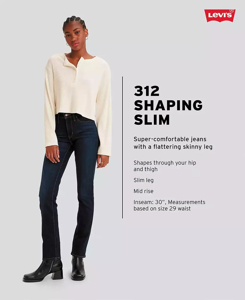 Levi's 312 Shaping Stretch Mid Rise Slim Leg Jeans 4