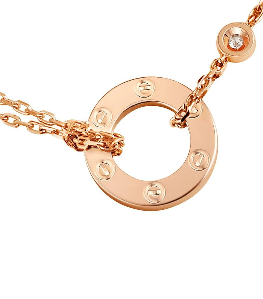 Cartier Rose Gold and Diamond LOVE Necklace 8