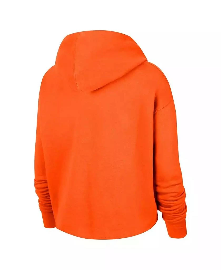 NIKE Women's Orange WNBA Logo woman Team 13 Cropped Pullover Hoodie 4