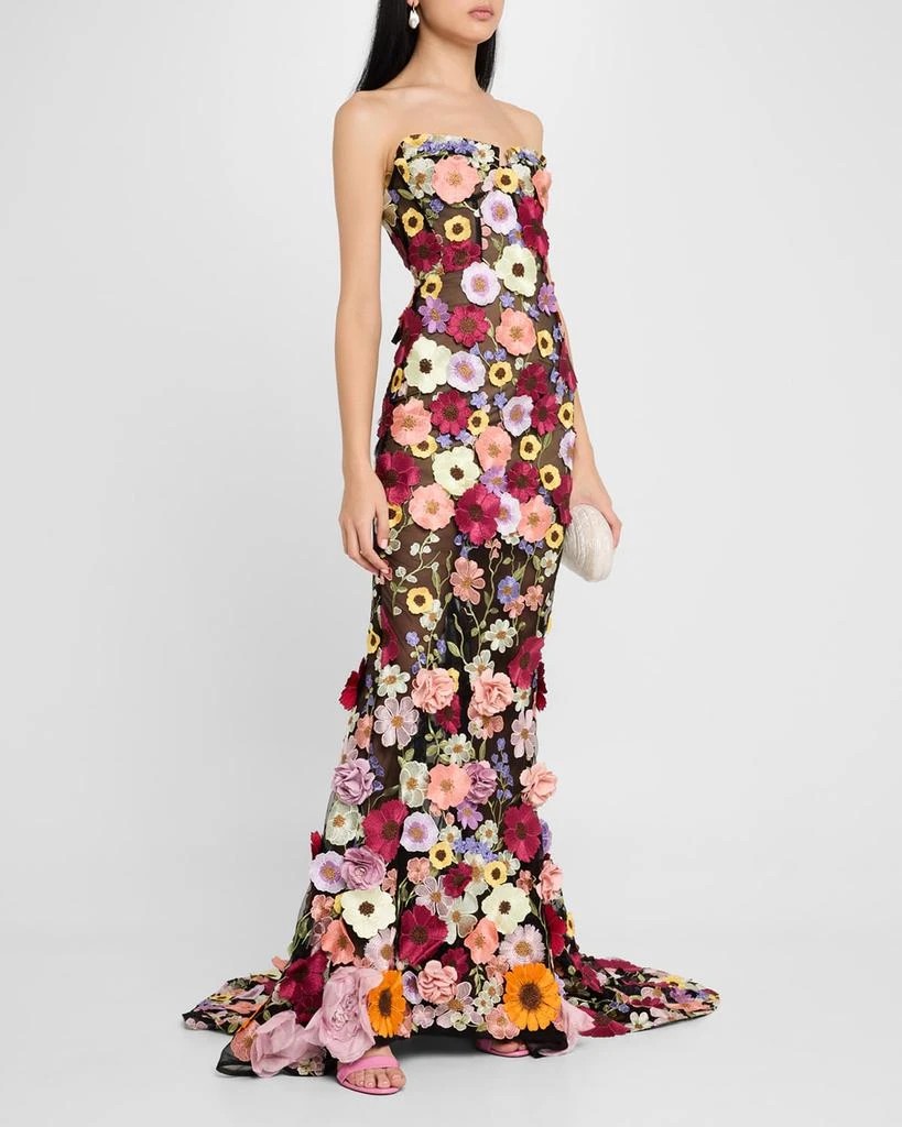 BRONX AND BANCO Jasmine Floral-Embroidered Mermaid Gown - Dresses & Skirts  - Free Shipping - BeyondStyle