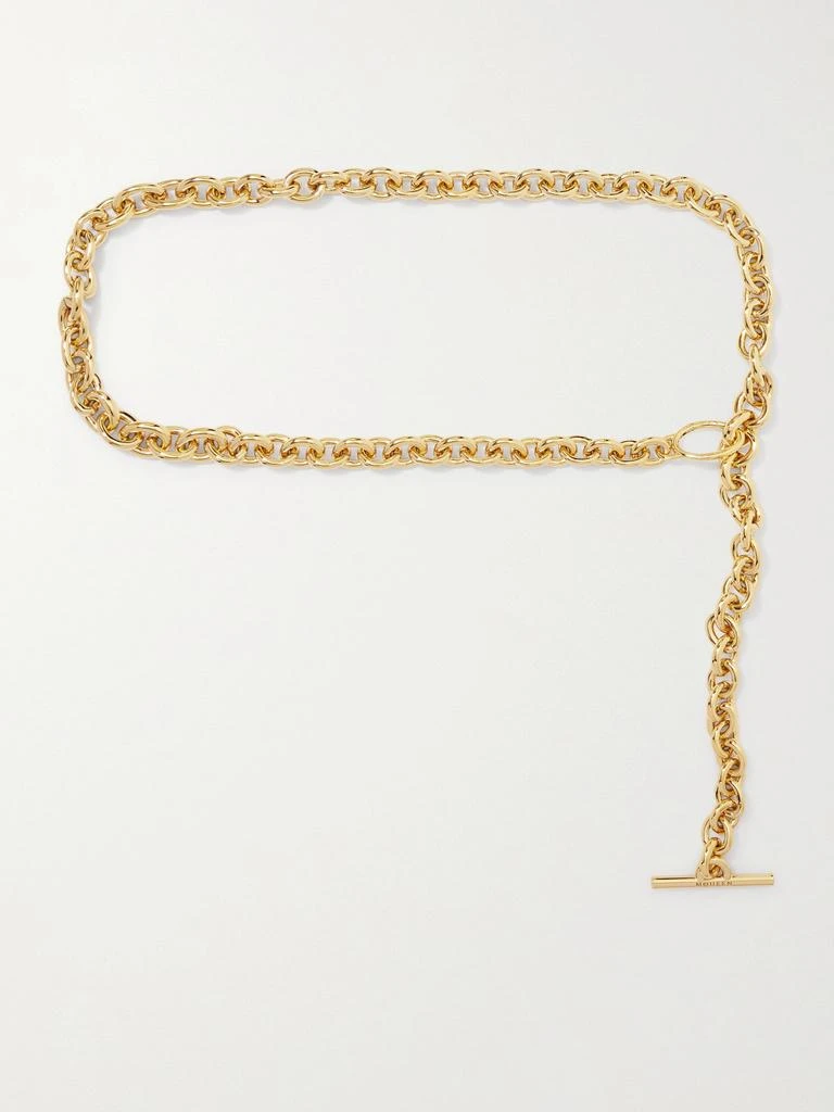 McQueen Gold-tone Chain Belt