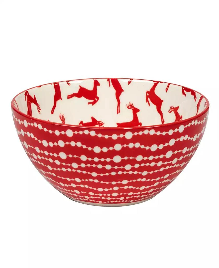Certified International Peppermint Candy 30 oz All Purpose Bowls Set of 6, Service for 6 3