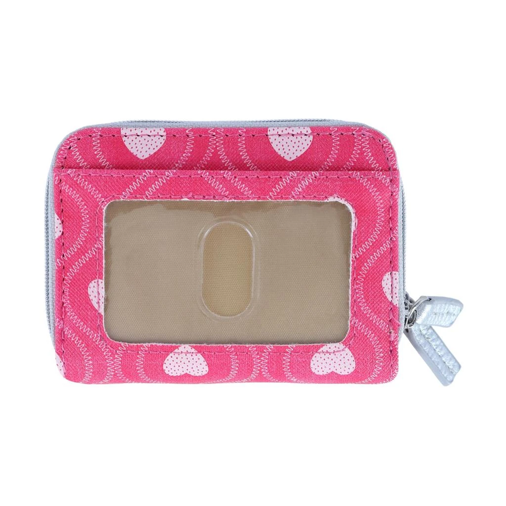 Buxton Swervy Hearts Print Vegan Leather Wizard Wallet 1