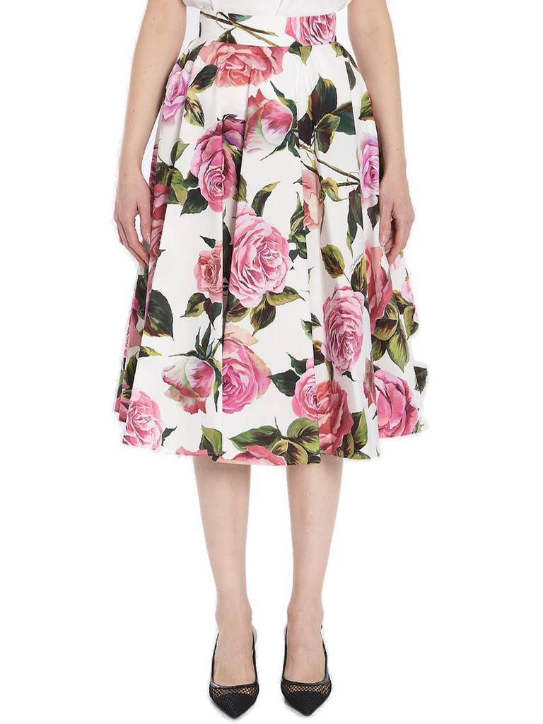 スカート DOLCE & GABBANA Floral longuette skirt Dolce & Gabbana Dolce & Gabbana Floral Longuette Skirt