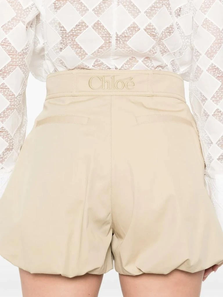 Chloé COTTON GABARDINE MINI BALLOON SHORTS 5