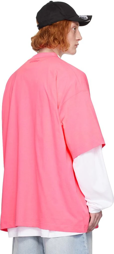 Vetements Pink Multi Logo T-Shirt 3