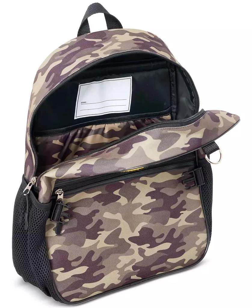 InMocean Big Boys Camo Backpack, Lunch Bag & Headphone Set 4