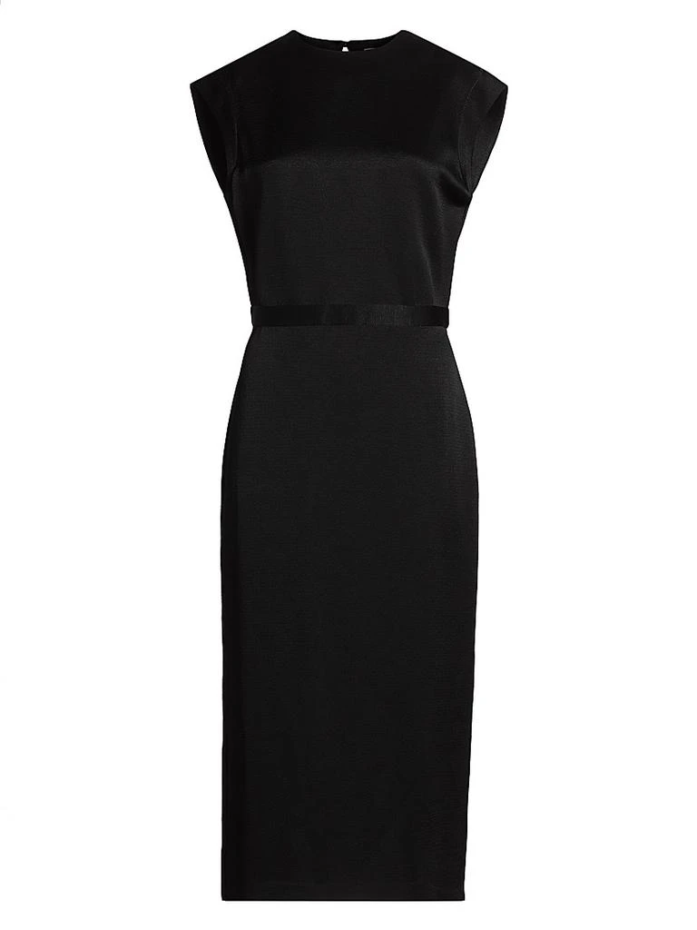 black tight dress long Black Long Sleeve Ruched Midi Bodycon Dress – AX Paris main image 0
