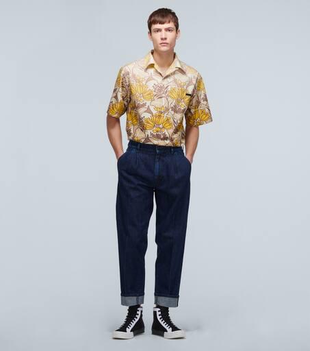 【関税＆送料込み】Prada Wide-Leg Selvedge Jeans Prada Wide and Selvedge Denim Jeans | Saks Fifth Avenue