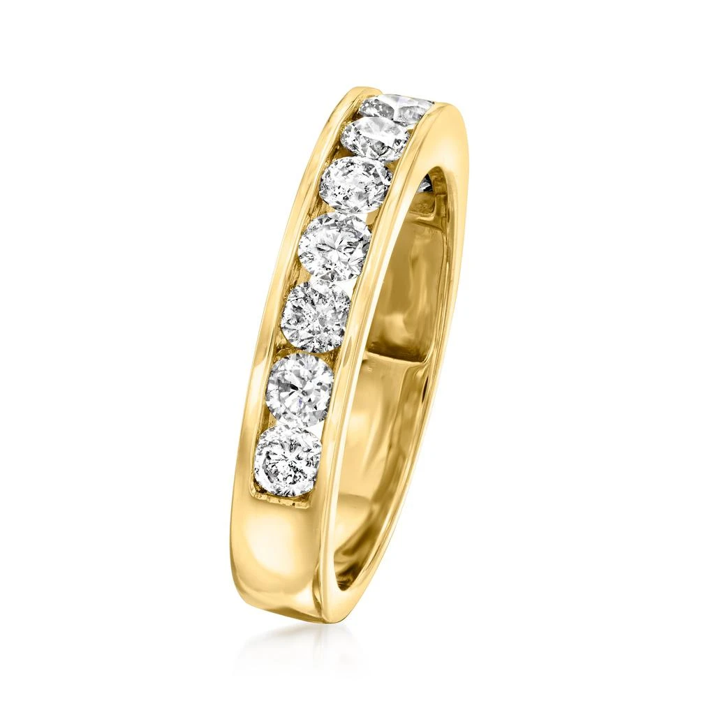 Ross-Simons Channel-Set Diamond Wedding Band in 14kt Yellow Gold 3