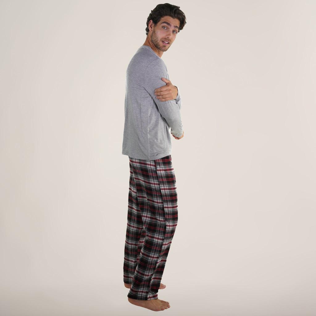 Members Only Men's Bamboo Rayon Long Sleeve Knit Sleep Shirt