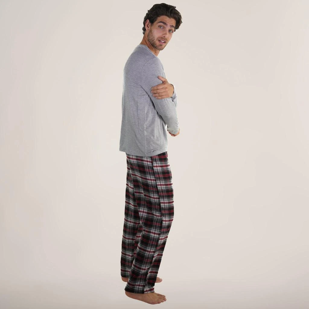 Members Only Men's Bamboo Rayon Long Sleeve Knit Sleep Shirt 2