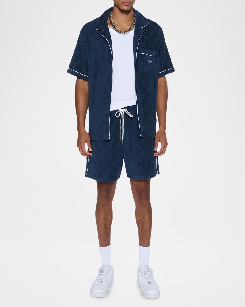 Ksubi Men's Terry Jacquard Drawstring Lounge Shorts