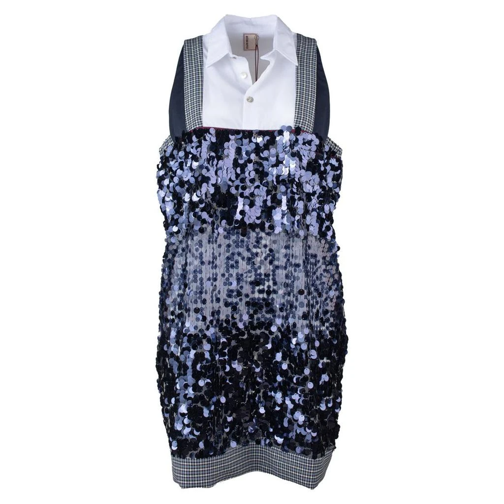Antonio Marras Antonio Marras Blue Sequin Patchwork Dress 1