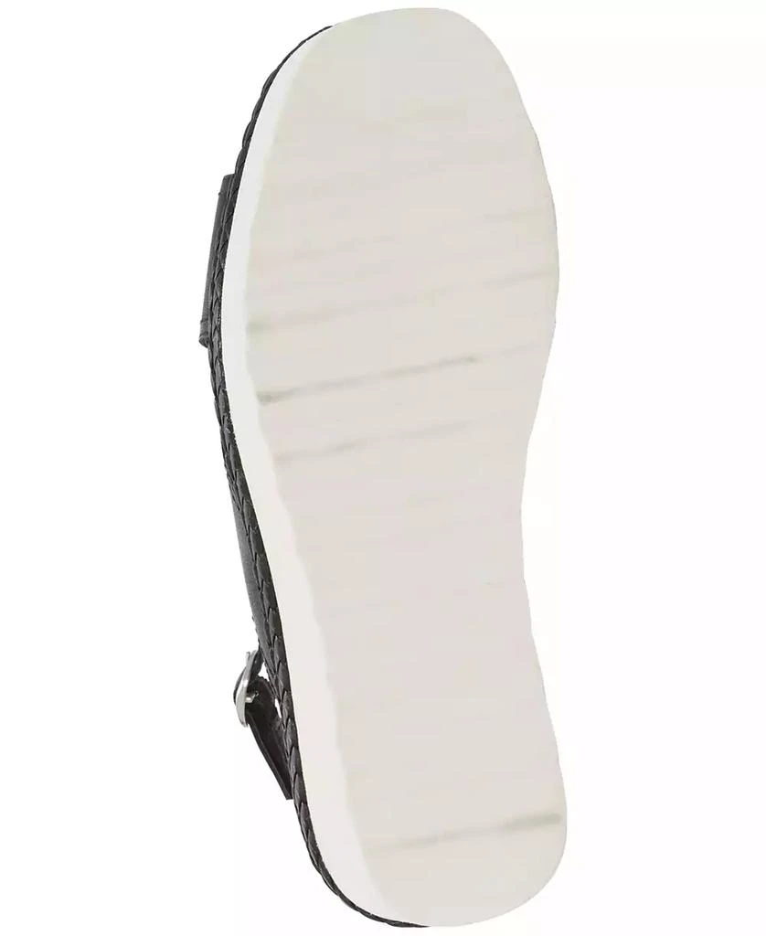 Lucky Brand Women's Pebina Crossband Platform Wedge Sandals 5