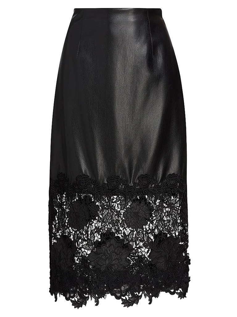Generation Love Chantira Faux-Leather Midi-Skirt 1