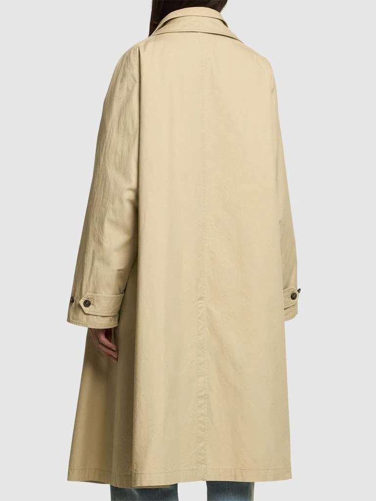 MAISON MARGIELA Dyed Cotton Twill Long Trench Coat 2