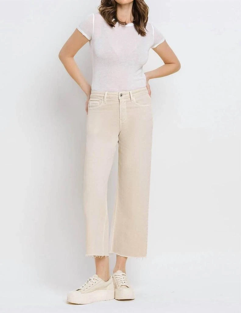 VERVET BY FLYING MONKEY Vervet By Flying Monkey - High Rise Crop Wide Leg Jeans 1