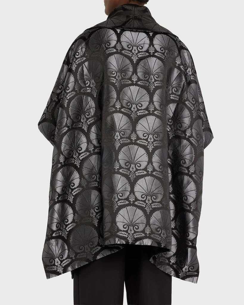 Eskandar Reversible Sloped Shoulder Shawl Collar Jacket (Long Plus Length) 3