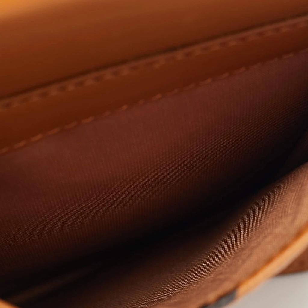 MCM MCM Cognac Visetos Coated Canvas and Leather Phone Crossbody Bag 7