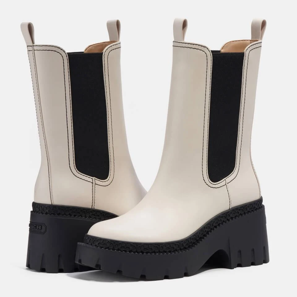 Coach COACH ALEXA LEATHER HEELED CHELSEA BOOTS 3