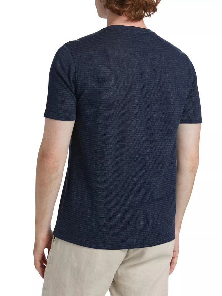 Saks Fifth Avenue COLLECTION Elevated Stripe T-Shirt 5