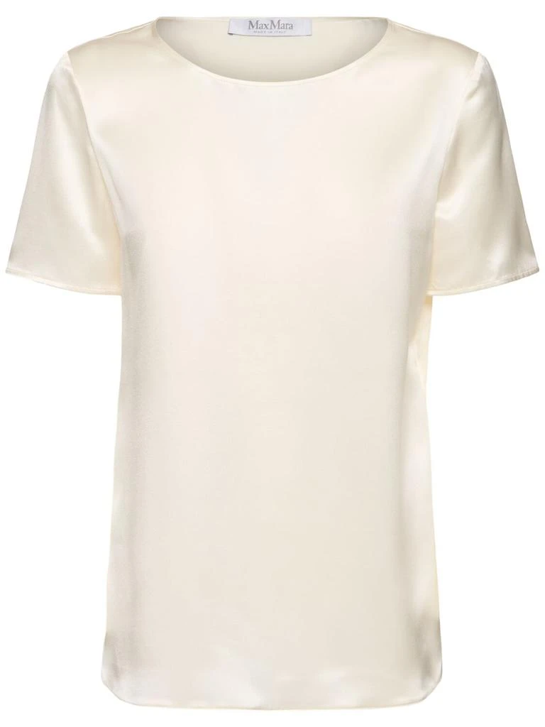 Max Mara Dida Silk Satin Top 1