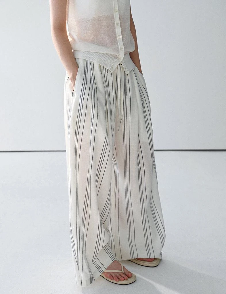 Pixie Market Striped Loose Pants 4