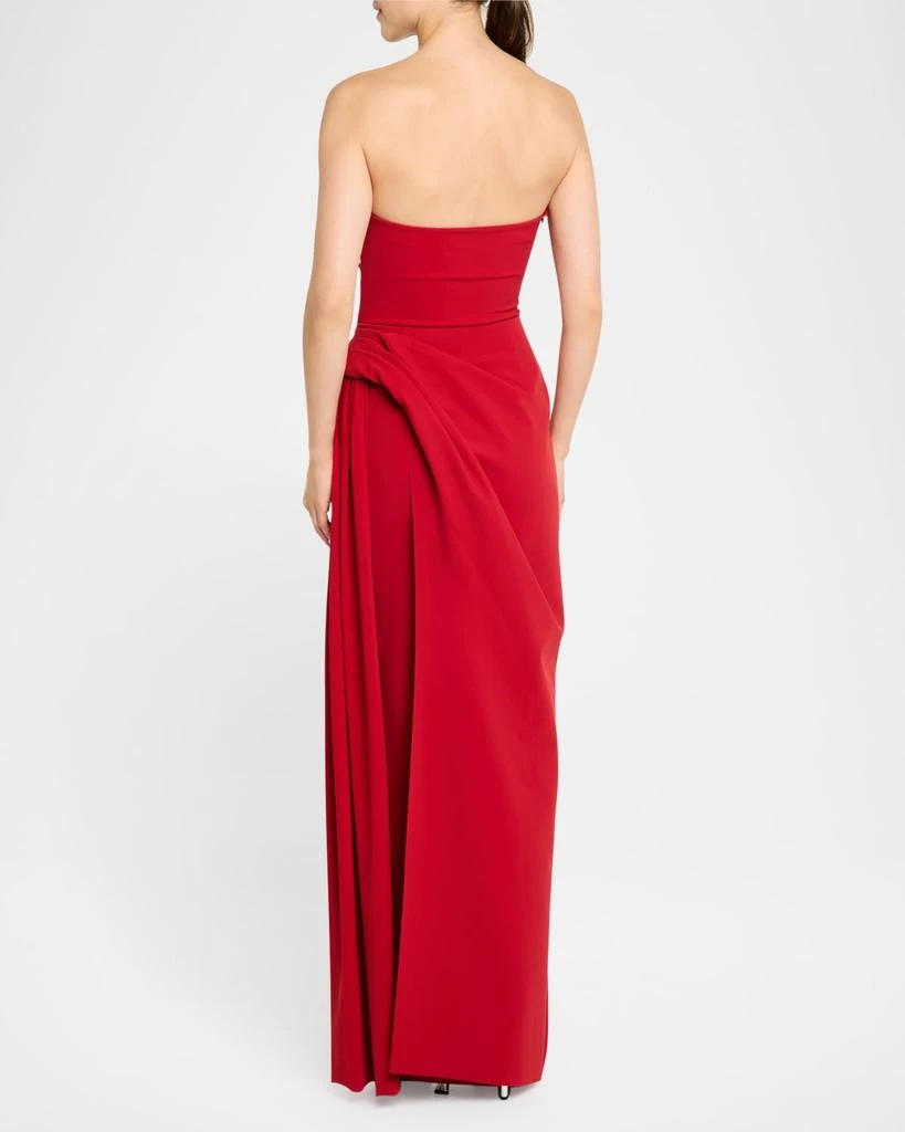 Chiara Boni Strapless Ruched Column Gown 3