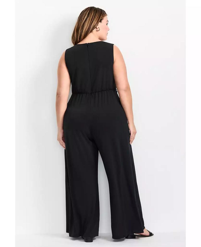 AVENUE Women's Plus Size Audrey Twist Front Jumpsuit