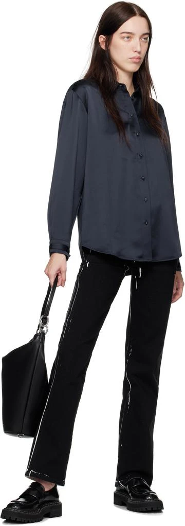 Proenza Schouler Black Proenza Schouler White Label Leather Spring Bucket Bag 4