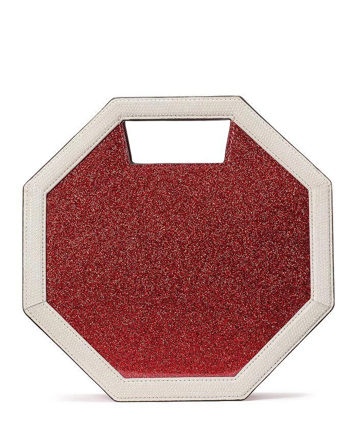 Kate Spade Cars Glitter Patent Leather 3D Stop Sign Crossbody 4
