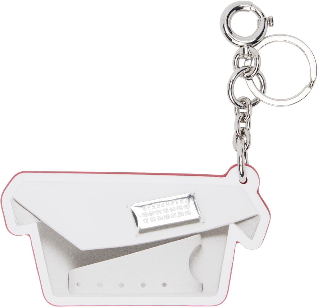 MAISON MARGIELA White Glam Slam Classique Keychain - Compare
