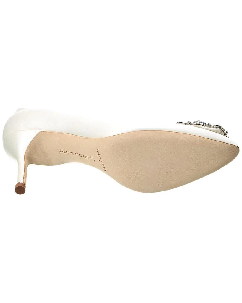 Manolo Blahnik Hangisi Bridal 70 Satin Pump 4