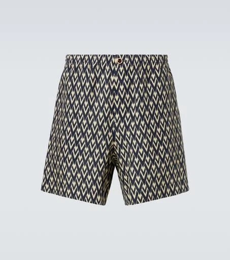 Valentino Toute La V linen Bermuda shorts 1