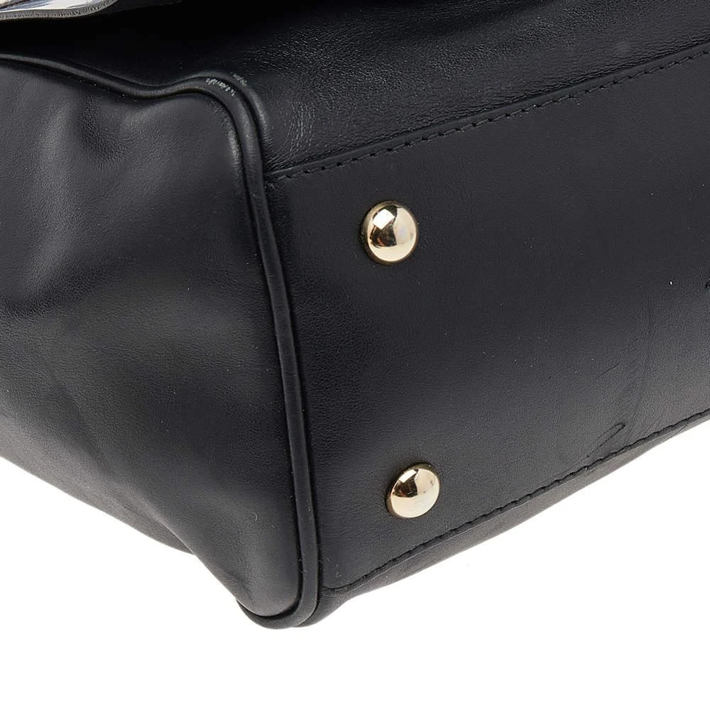 Furla Furla Black/Blue Leather Cortina Top Handle Bag 10