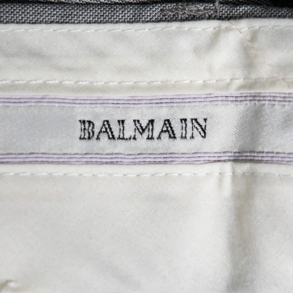 Balmain Balmain Vintage Grey Wool 7 Slim Fit Singe Breasted Suit XXXL 5