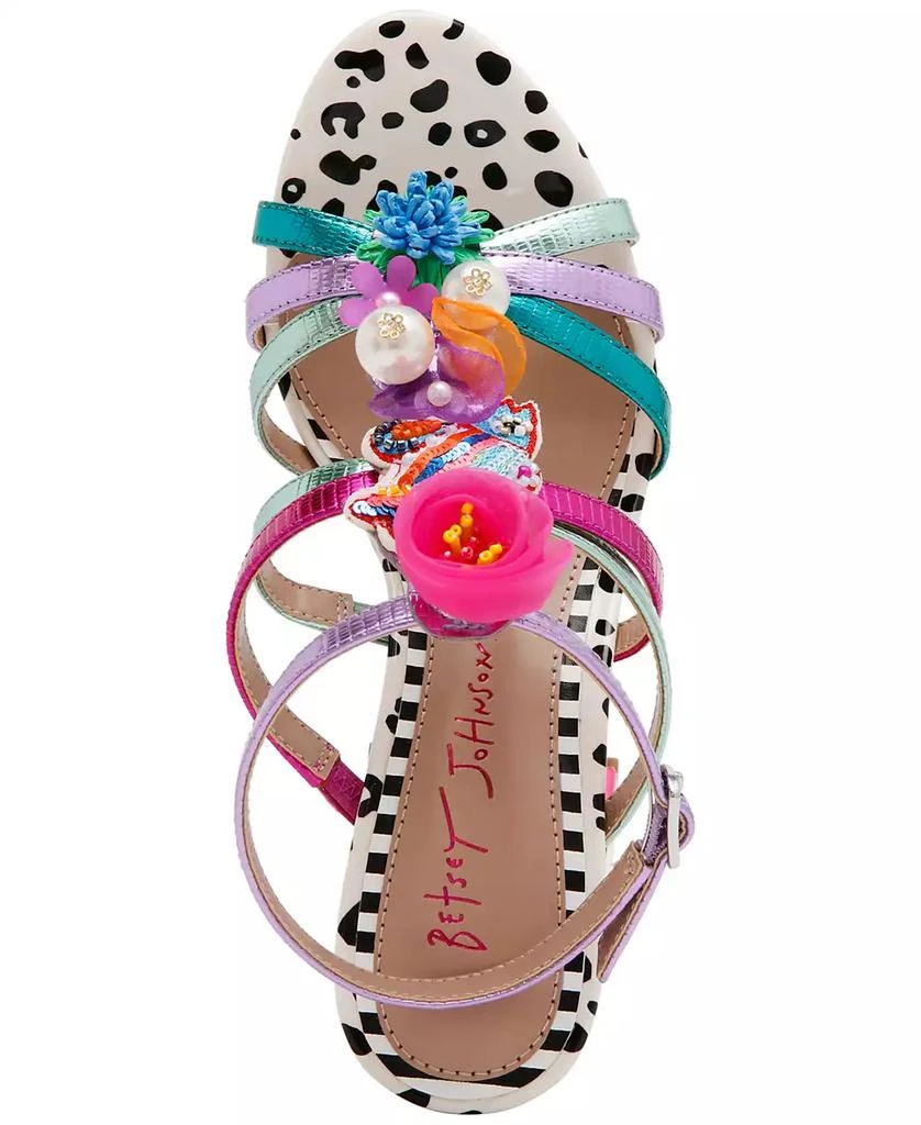 Betsey Johnson Women's Azallia Embellished Strappy Dress Sandals 4