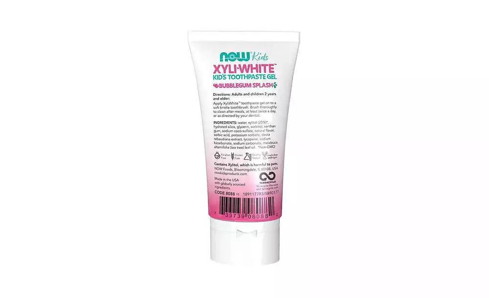 Now Foods XyliWhite Kid
s Toothpaste ,Bubblegum 3 oz 2