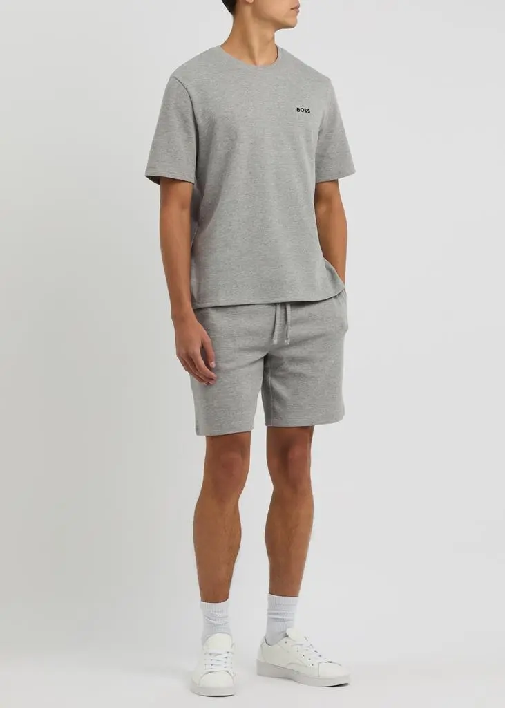 Hugo Boss Waffle-knit cotton-blend shorts 4