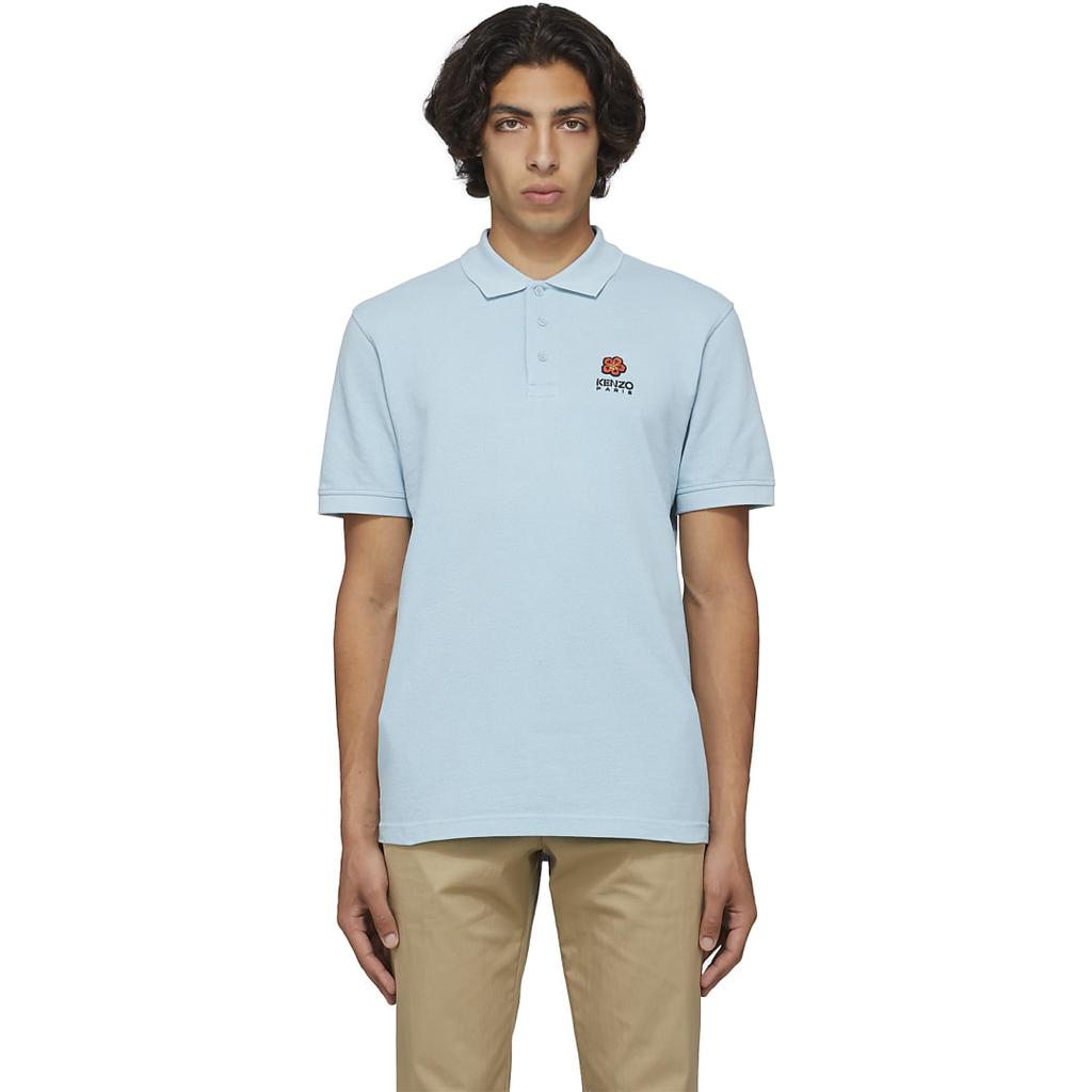 Tシャツ・カットソー KENZO Embroidered cotton oversize polo shirt Kenzo Happy Tiger Embroidered Polo Shirt | White | FARFETCH