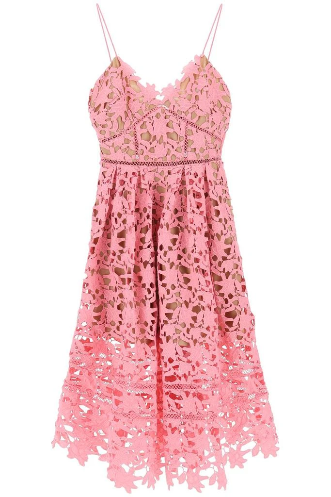 Self Portrait Self portrait 'azalea' floral lace midi dress 1