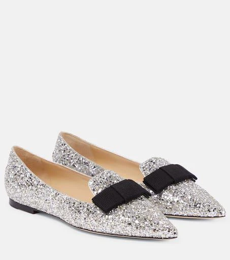 Jimmy Choo Gala glitter ballet flats 1