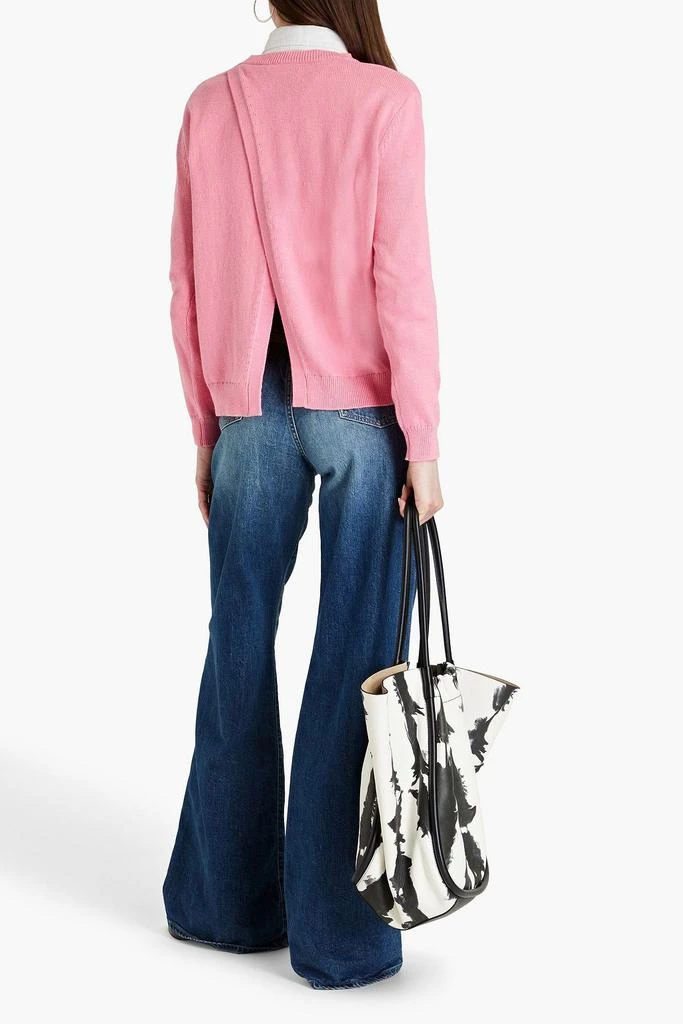 Chinti & Parker Leonora wrap-effect cotton sweater 3