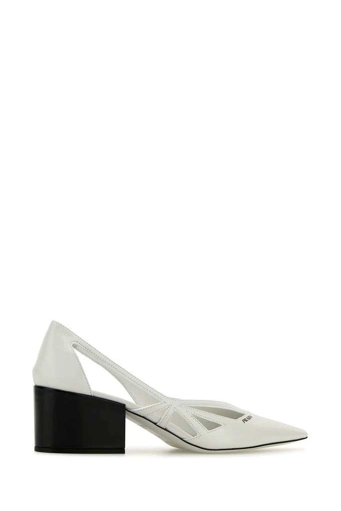 Prada White leather pumps 2