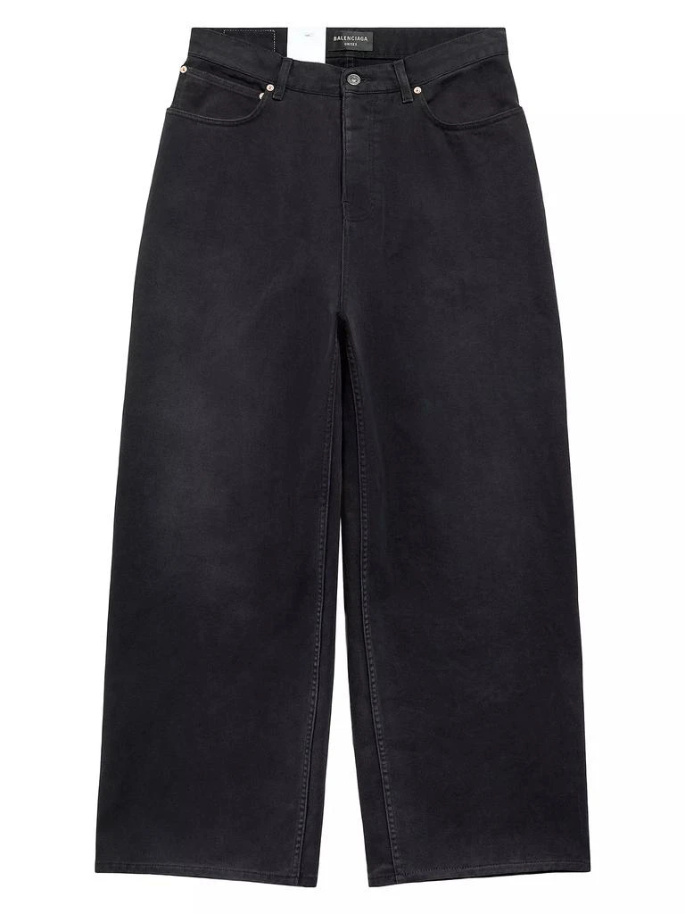 Balenciaga Denim Size Sticker Baggy Pants 1