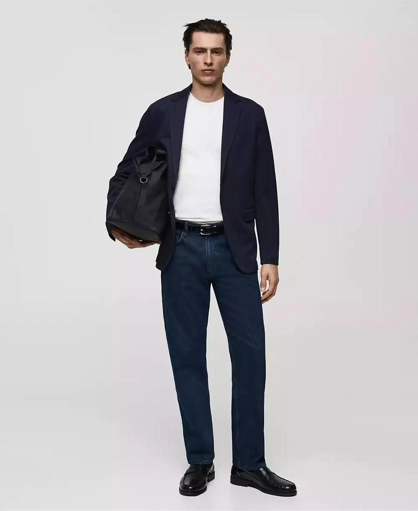 Mango Men's Slim-Fit Cotton Blazer 5