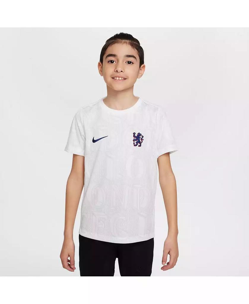 NIKE Big Boys and Girls White Chelsea 2025/26 Academy Pro Pre-Match Jersey